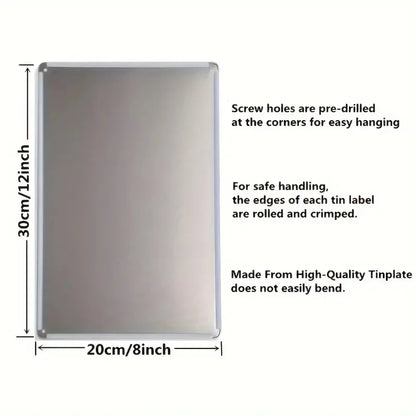 Yin-Yang Dragons Metal Sign - Vintage Aluminum Wall Art, 8x12 inches, Duality Harmony for Home