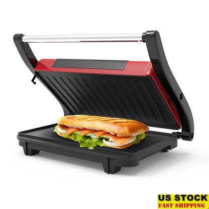 Indoor Electric Panini Press Grill Sandwich Maker