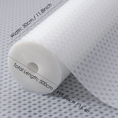 Shelf Liner for Kitchen Cabinet Non-Adhesive Non-Slip Waterproof  Easy to Clean for Shelves, Desks