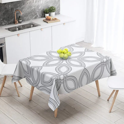 Home tablecloths dining decoration and rectangular table accessories waterproof cloth Anti-stain simple Modern abstract nordic