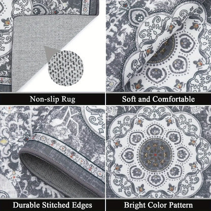 3 pcs set floor mat Bohemian style rugs kitchen carpet Non-slip comfortable washable kitchen decoration office bedroom corridor