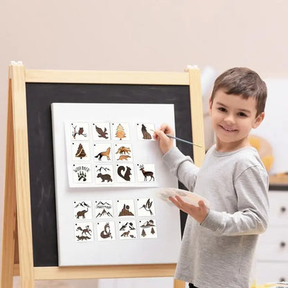 New Creative Animal Stencils For Crafts Reusable Painting Template Jungle Animal Template Easy To Use Painting Supplies Gifts