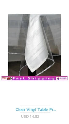 Reusable Tablecloths 6 Pack Stain Resistant Polyester Fabric Rectangular Tables Suitable Parties Events Family Gatherings