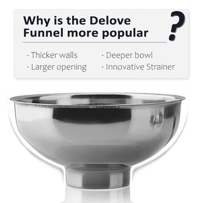 Canning funnel with filter for wide and regular Mason jars - wide mouth funnel for kitchen