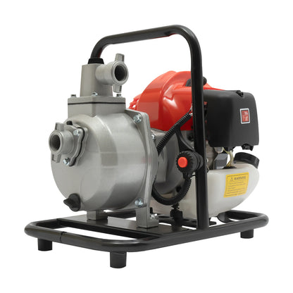 Gasoline Water Pump 2-Stroke Portable Gasoline Engine Trash Pump 20m Lift Powerful Engine Water Transfer Pump 26.25ft Suction