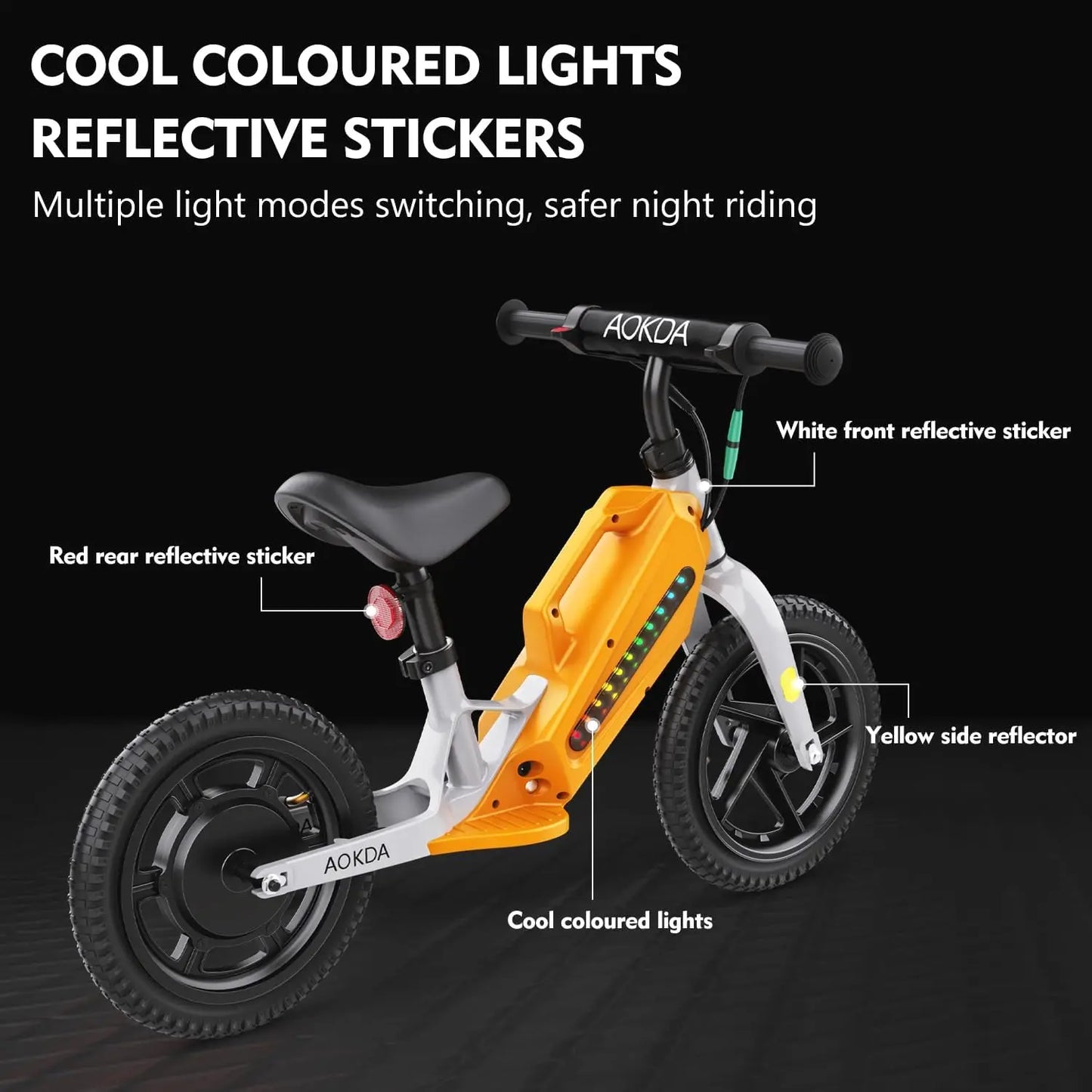 Electric Bikes for Kids, 180W Electric Balance Bike, 12" Pneumatic Tire 21.6V/5.2Ah Battery Boys & Girls E Bike Bicycle