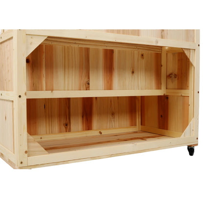 3-Tiers Raised Garden Bed with Trellis, 53" H Vertical Planter Box with Wheels & Back Storage Area, for Flowers, Vegetables