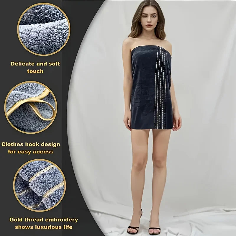 3pcs Ultra-Soft Coral Bath Towel Set - Quick-Dry Luxury Spa & Gym Towels, Large Bath Sheets , Lightweight & Highly Absorbent