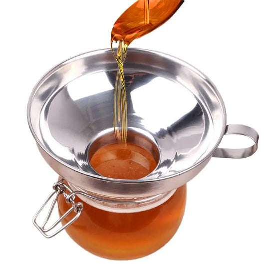 Wide Mouth Funnel Stainless Steel Canning Funnels For Filling Bottles Metal Funnels With Handle For Filling Bottles Funnel