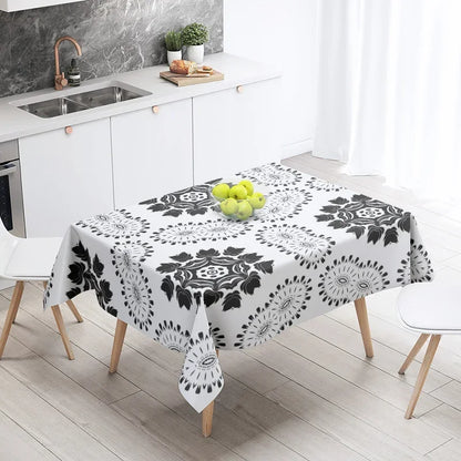 Home tablecloths dining decoration and rectangular table accessories waterproof cloth Anti-stain simple Modern abstract nordic