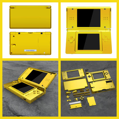 eXtremeRate Replacement Full Housing Shell for Nintendo DS Lite, Case Cover with Buttons, Screen Lens for NDSL - Single Series