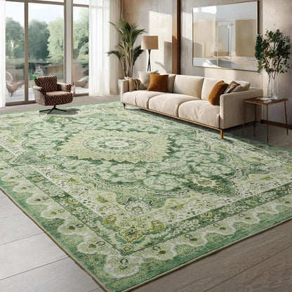 Non-Slip Low Pile Area Rugs ,Machine Washable