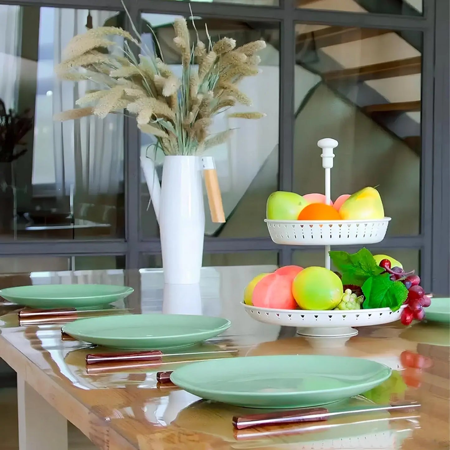 1.5mm Thick 24 x 48 Clear Vinyl Blotter Mat Table Protector, Plastic , Wipeable Easy Clean