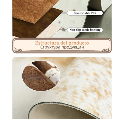 Animal Print Rug faux fur cowhide