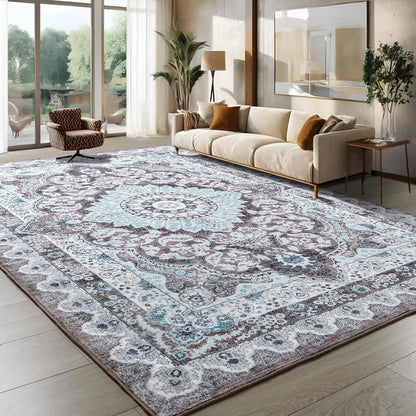 Non-Slip Low Pile Area Rugs ,Machine Washable