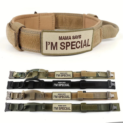 Military Large Dog Harness Collar Leash Bags Patches Set Pet  Training Vests Tactical Dogs Harnesses Accessories