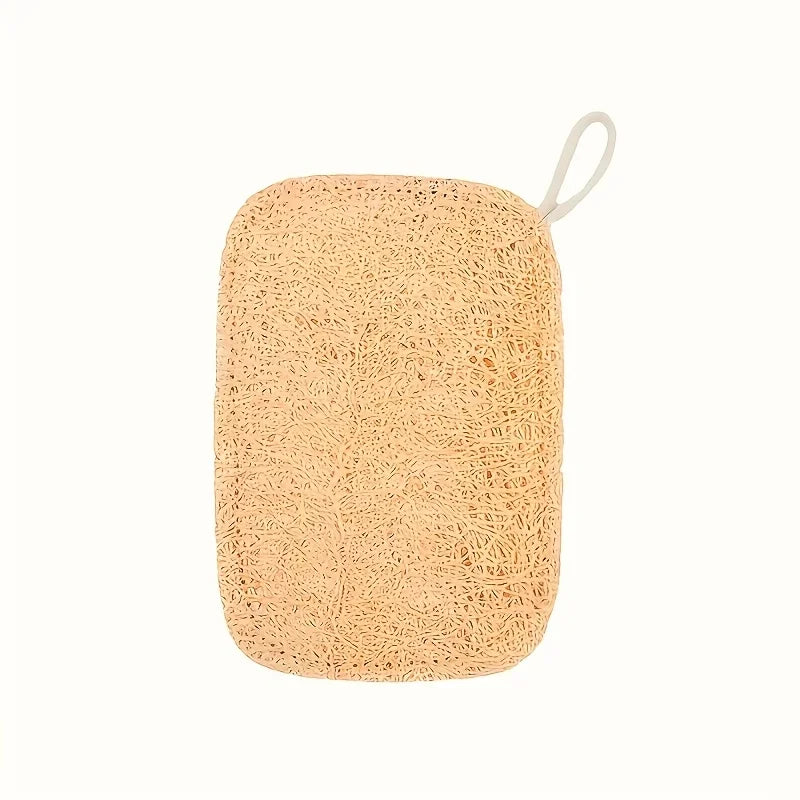 10pcs Loofah Sponges - Natural Exfoliating Body Scrubber | Bamboo Fiber Shower Pads for Gentle Cleansing | Bath & Skin Care Set