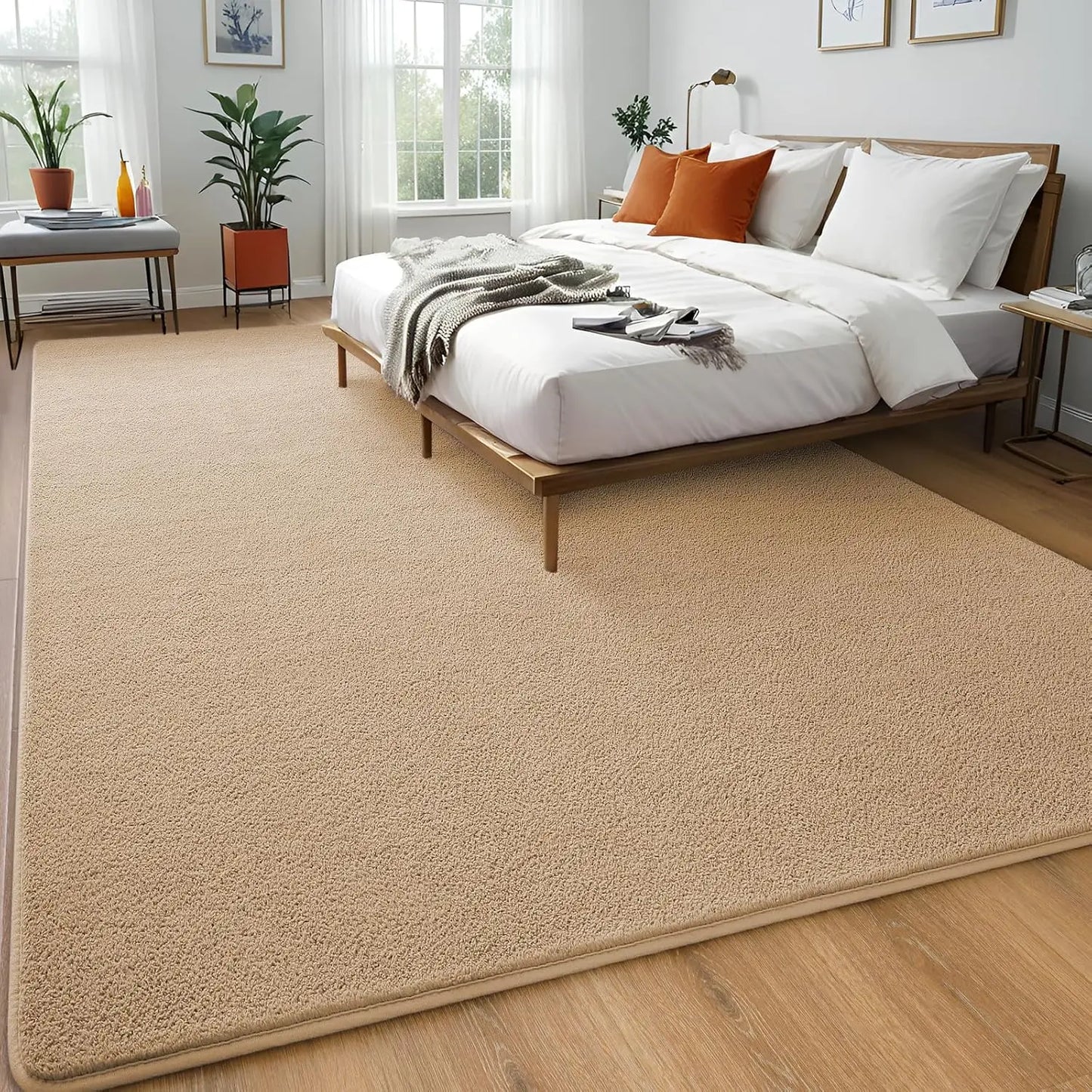 Living Room ,Bedroom Carpet Nonslip Large Soft