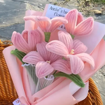 500/10PCS DIY Handmade Twist Stick Colorful Chenille Stems  Craft Supplies