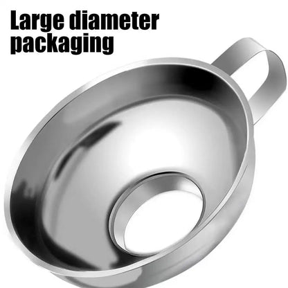 Wide Mouth Funnel Stainless Steel Canning Funnels For Filling Bottles Metal Funnels With Handle For Filling Bottles Funnel