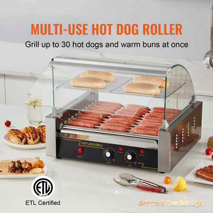 5/7/11 Rods Commercial Hot Dog Roller