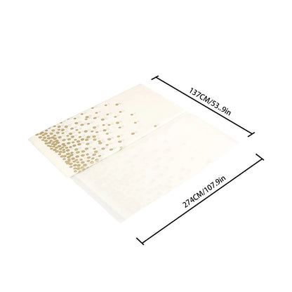 Gold Disposable Tablecloths Plastic