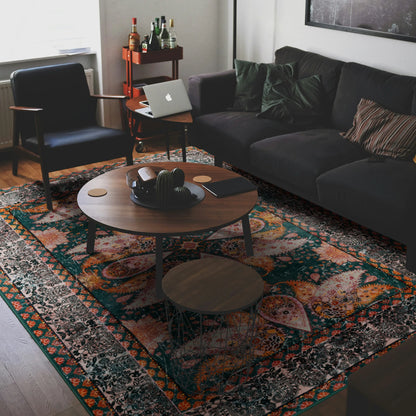 Soft Vintage Floral Area Rugs