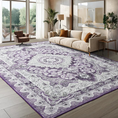 Non-Slip Low Pile Area Rugs ,Machine Washable