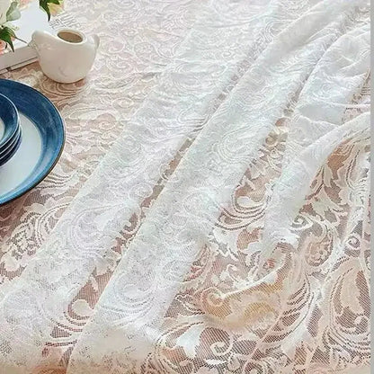 1pc new style French peony lace tablecloth, suitable for parties, dining table and home decoration