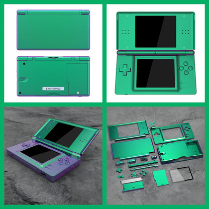 eXtremeRate Replacement Full Housing Shell for Nintendo DS Lite, Case Cover with Buttons, Screen Lens for NDSL - Single Series