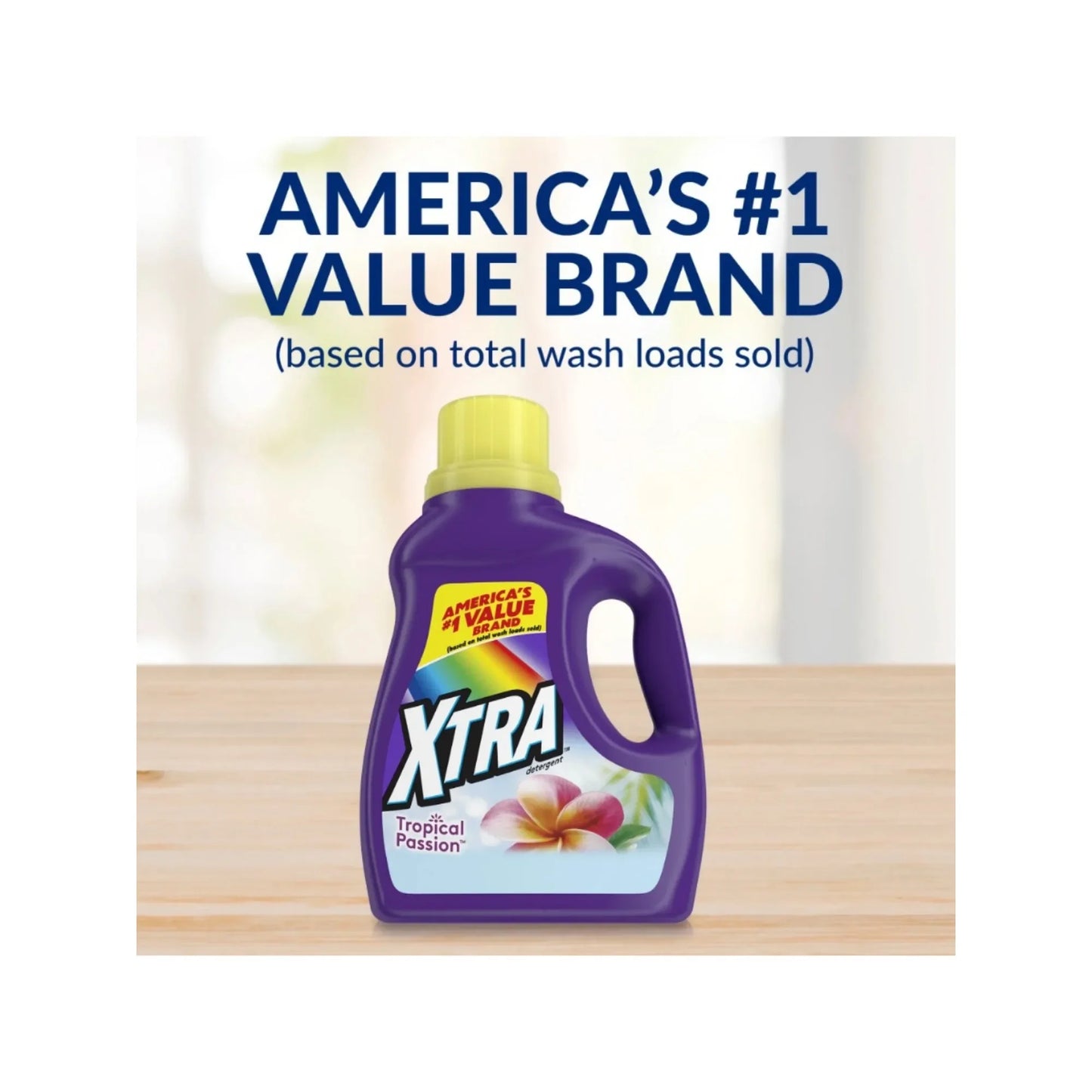 100.8 fl oz Tropical Passion Laundry Detergent, for 84 Loads, HE Compatible with Fresh Scent & Effective Cleaning