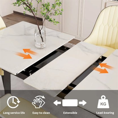 160cm 6-8 People Modern Dining Table Rectangular
