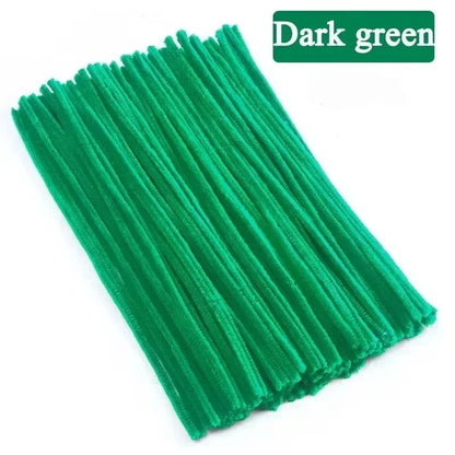 500/10PCS DIY Handmade Twist Stick Colorful Chenille Stems  Craft Supplies
