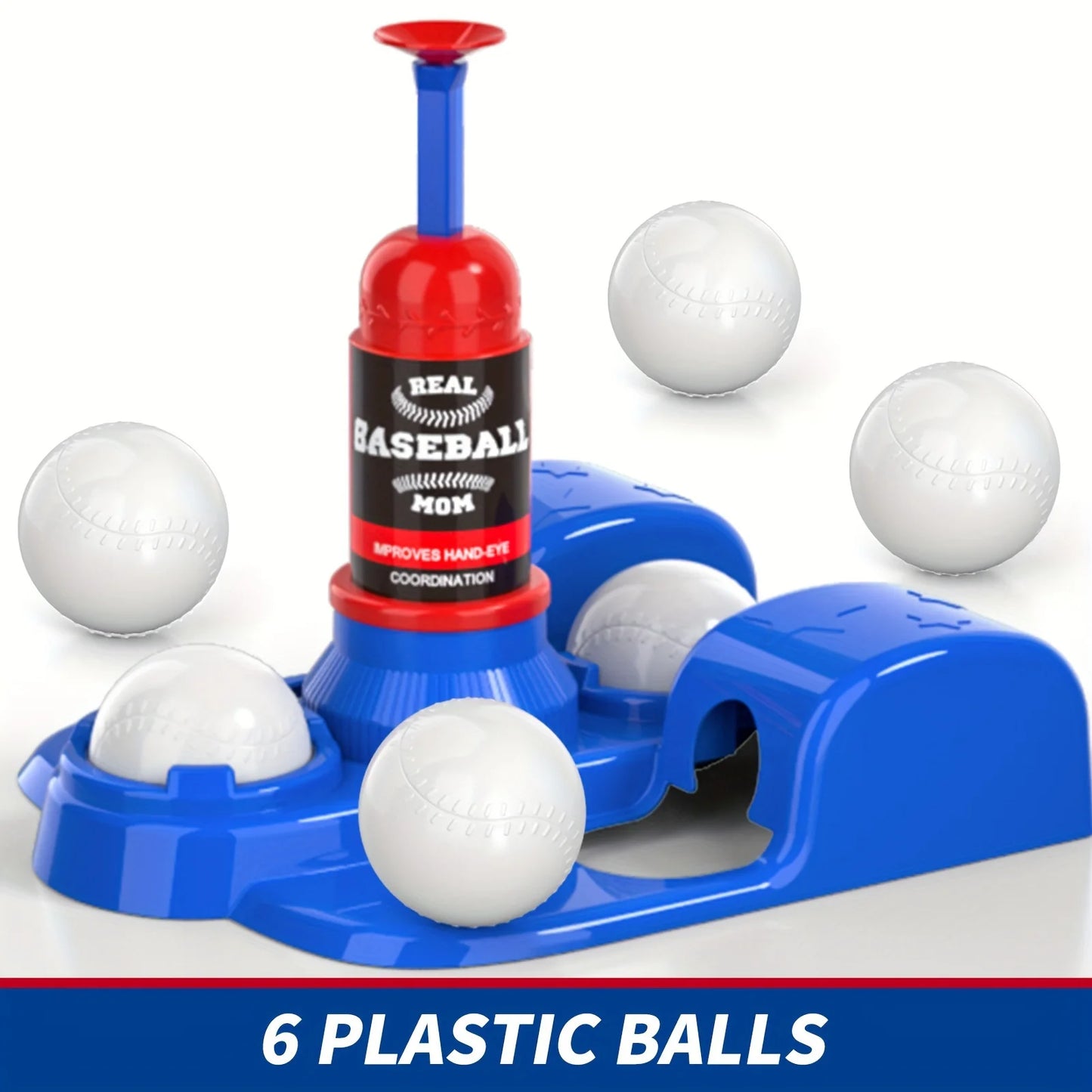 Baseball Ball Sets Toys For Kids 3-8 Kids Indoor Outdoor Baseball For Boys Toddlers Auto Ball Launcher Sports Outside Toys Gifts