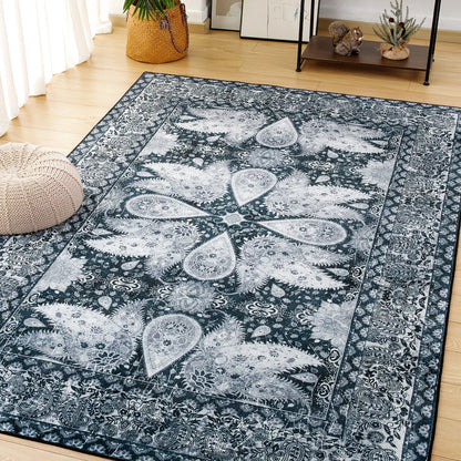 Soft Vintage Floral Area Rugs