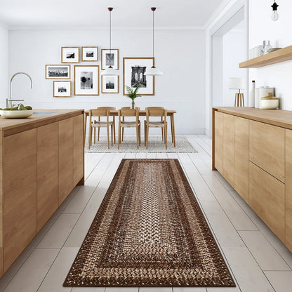 Washable Area Rugs ,Braided Print, Non Slip