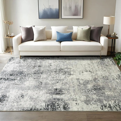 Living Room Area Rugs Soft Large Modern Abstract Area Rug, Vintage Machine Washable Non Slip Carpet , Low Pile Rugs