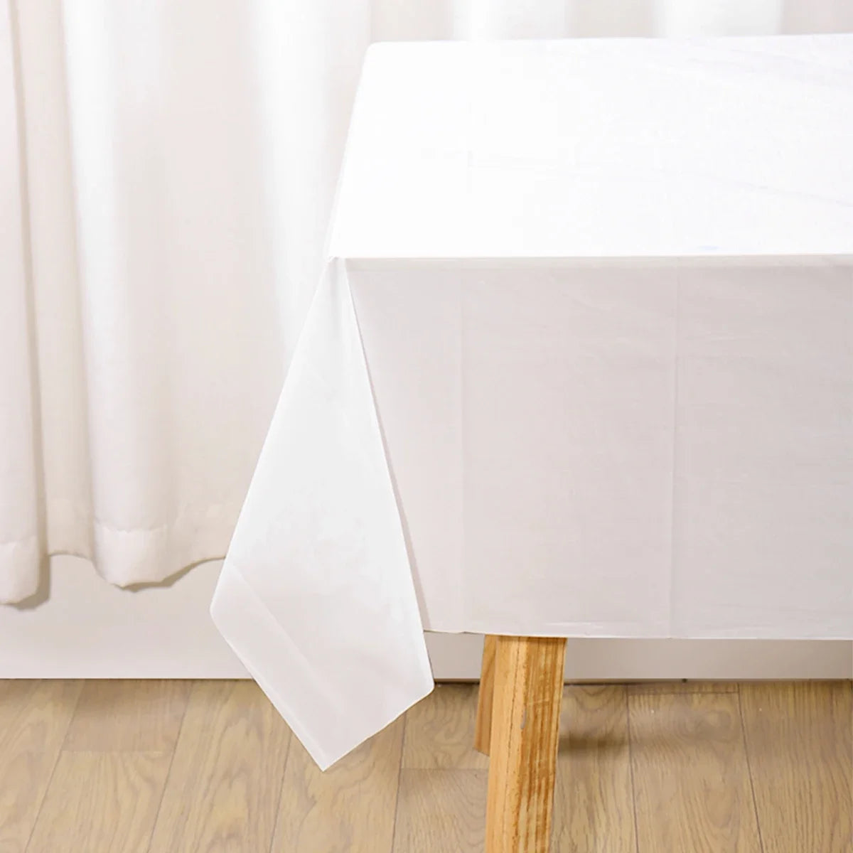 1/5 Pcs Multi Solid Color Disposable Plastic Tablecloth 137×183cm