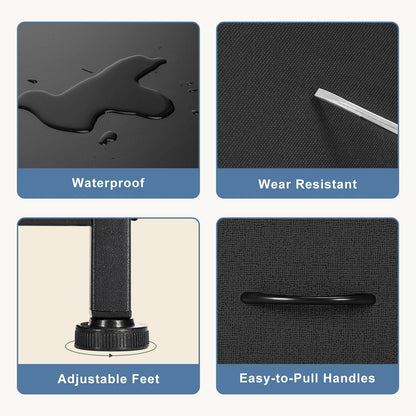 Dresser For Bedroom With 7 Fabric Drawers Organizer Storage Closet