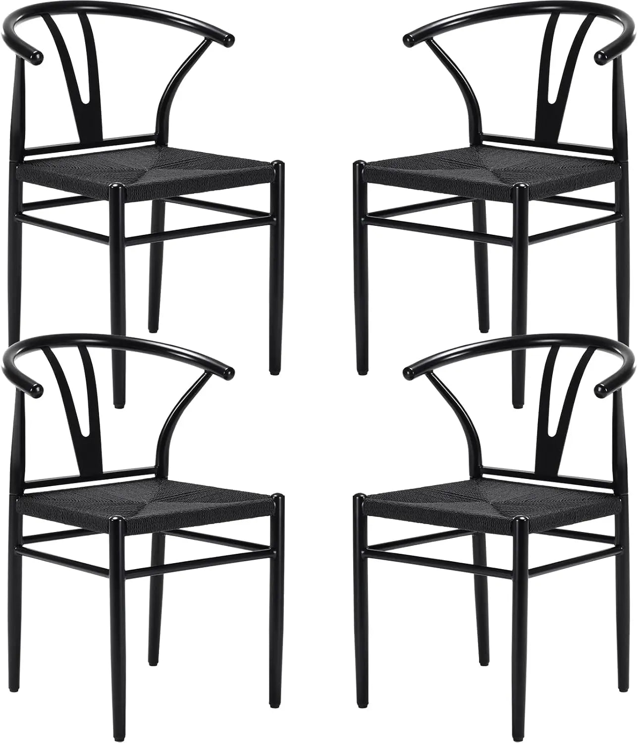 Mid Century Modern Metal Wishbone Dining Room Chairs Set of 2 4 for Your Kitchen