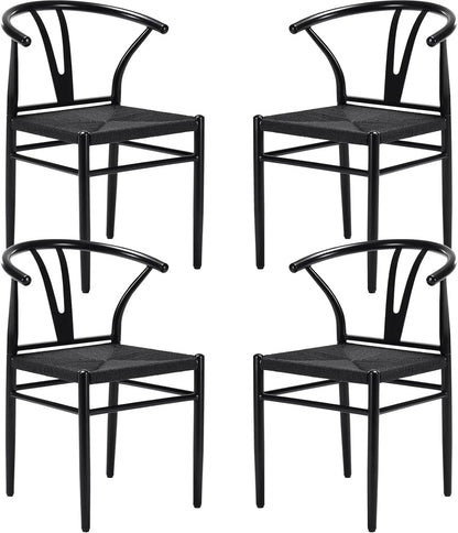 Mid Century Modern Metal Wishbone Dining Room Chairs Set of 2 4 for Your Kitchen