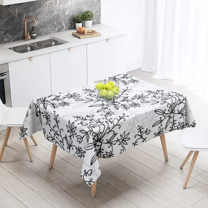 Home tablecloths dining decoration and rectangular table accessories waterproof cloth Anti-stain simple Modern abstract nordic