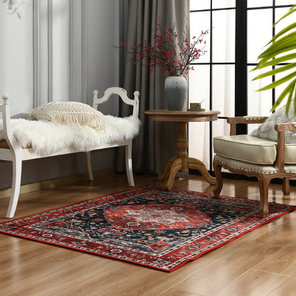Vintage Bohemian Area Rug for Living Room, Bedroom