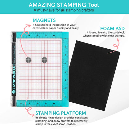 Stamp Positioning Tool Stamp Positioner  For DIY Scrapbooking Album Card Making