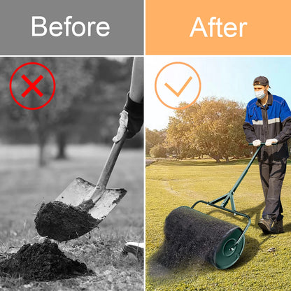 Fertilizer spreader Compost Spreader, Peat Moss Spreader, Metal Mesh Manure Spreader for Lawns, Garden Planting Seeding