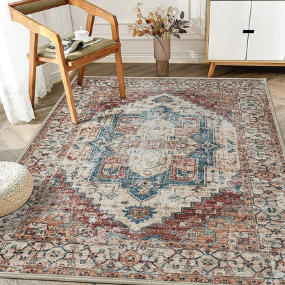 Vintage Bohemian Area Rug for Living Room, Bedroom