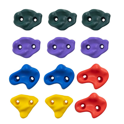 VEVOR 12/20PCs Ninja Tree Climbing KitTree Climbing Holds and 6 Ratchet Straps Large Climbing Rocks for Kids and Adults Climber