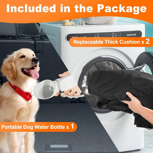 Waterproof Pet Travel Accessories Foldable Dog Car Rear Back Seat Protector