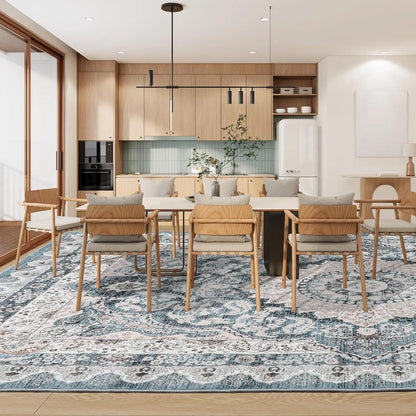 Non-Slip Low Pile Area Rugs ,Machine Washable