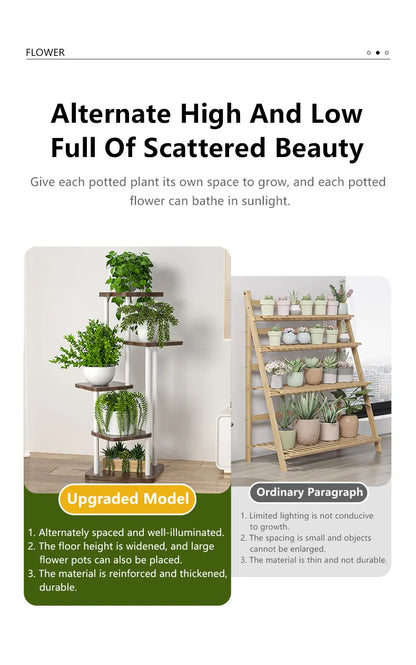 Plant Stand and Flower Stand Storage Shelf 4/5/6 Tier Flower Shelf Planter Rack